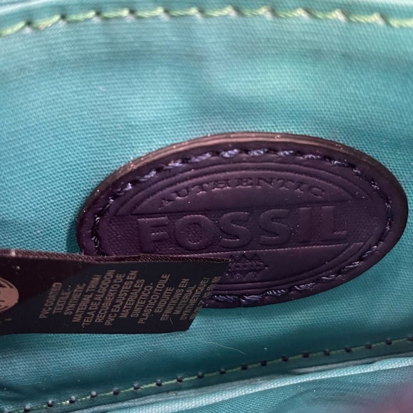 Fossil Key-Per multi colored dots ID card / coin zip top wallet key ring SL4178 - Picture 3 of 8